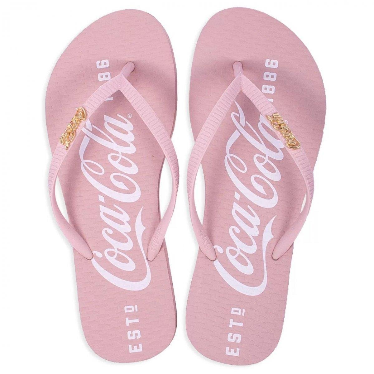 chinelo da coca cola