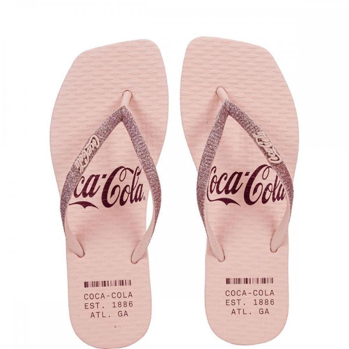 chinelo coca cola slide infantil