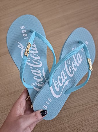 chinelo da coca cola