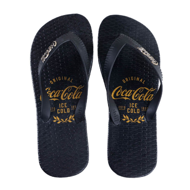 chinelo da coca cola