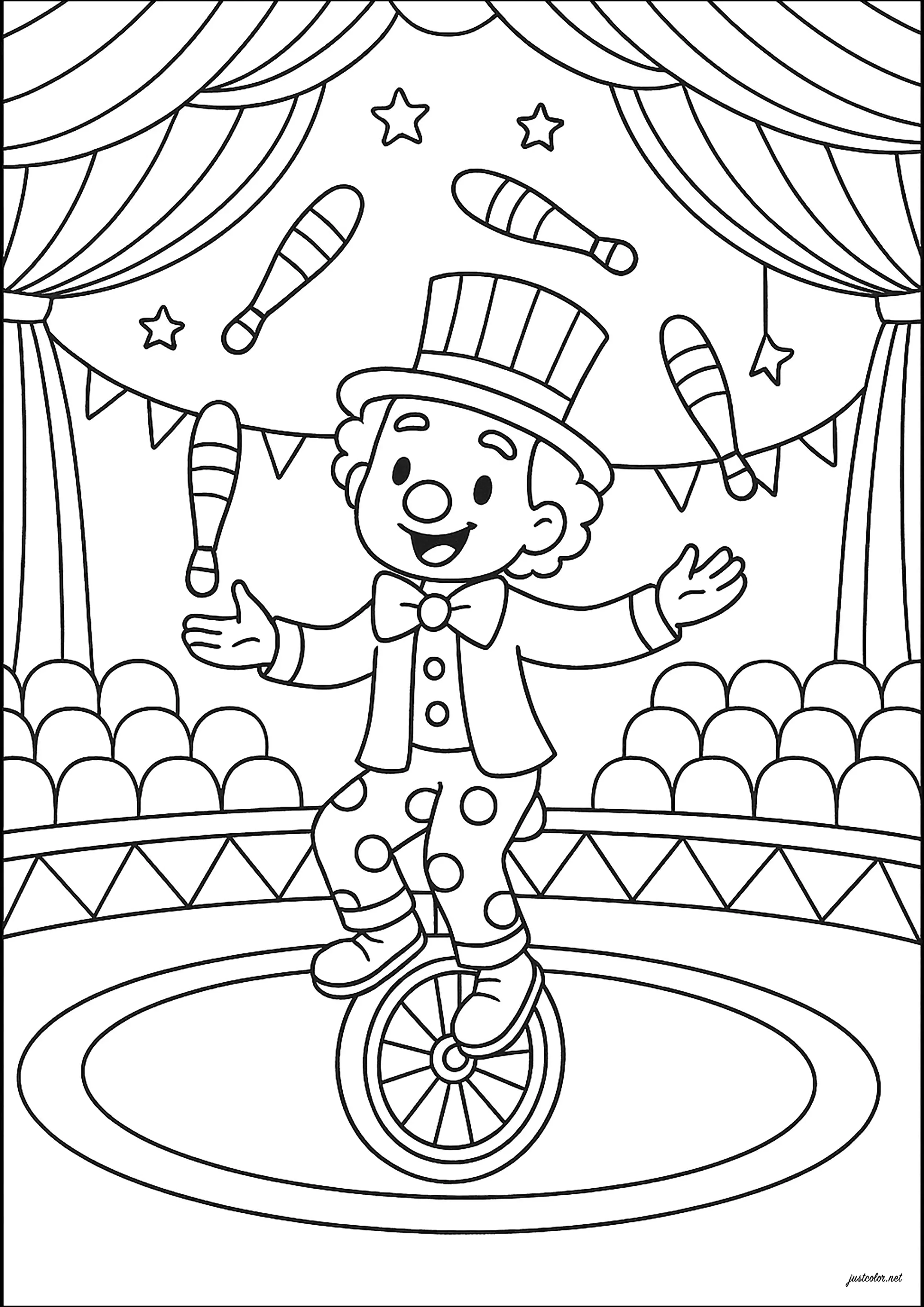 desenho de circo para imprimir