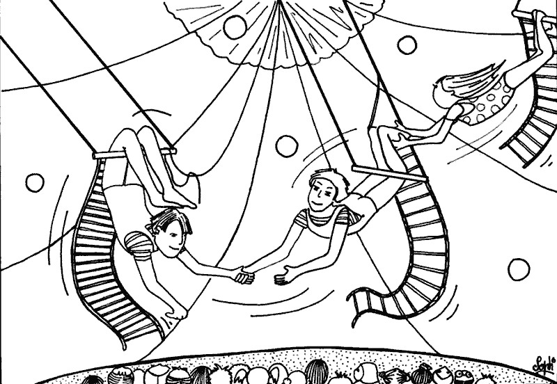 desenho de circo para imprimir