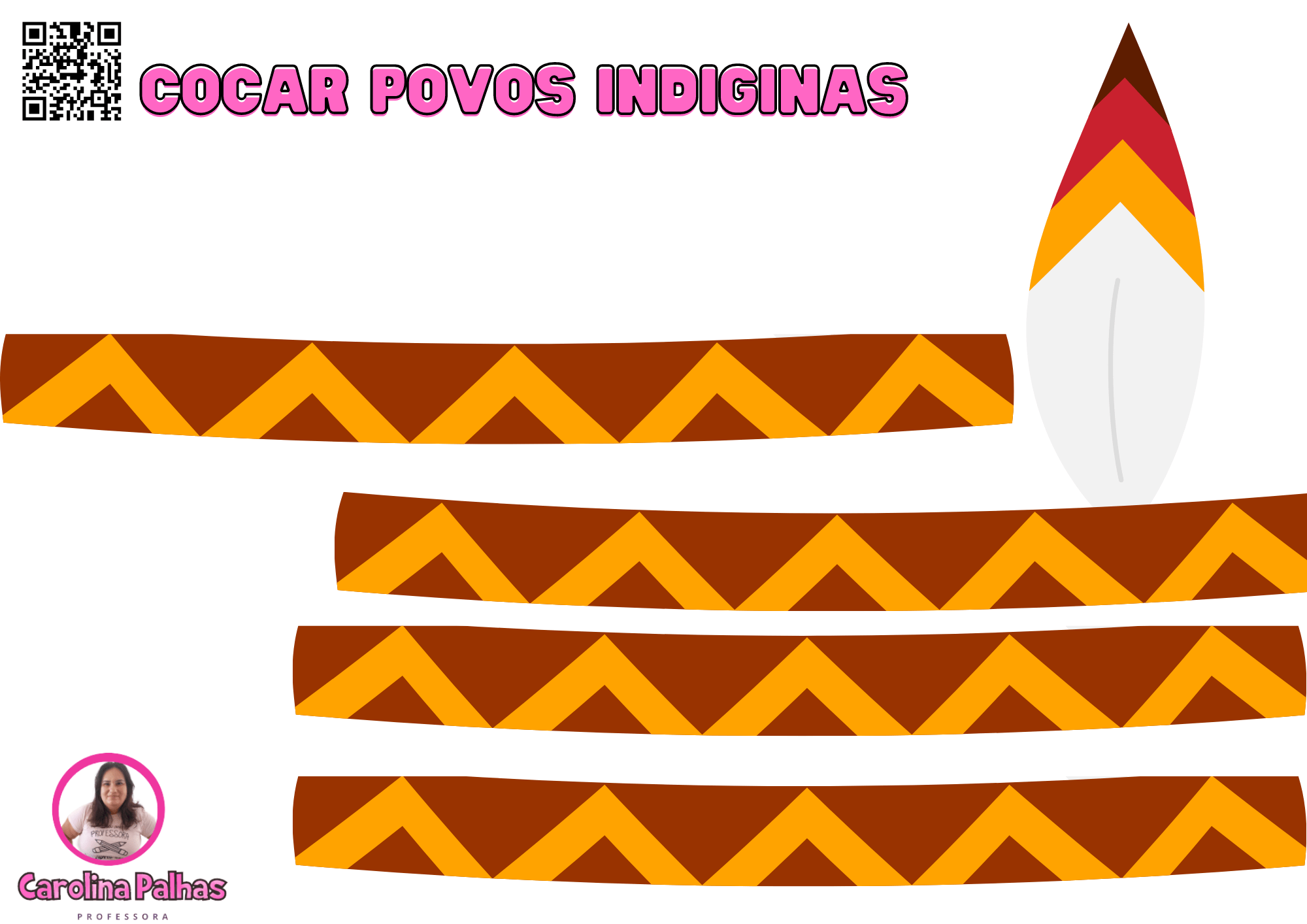 cocar de carnaval para imprimir