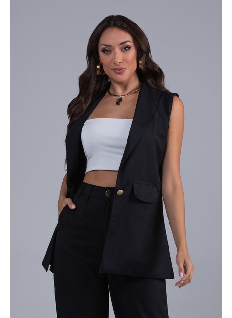 colete alfaiataria feminino oversized