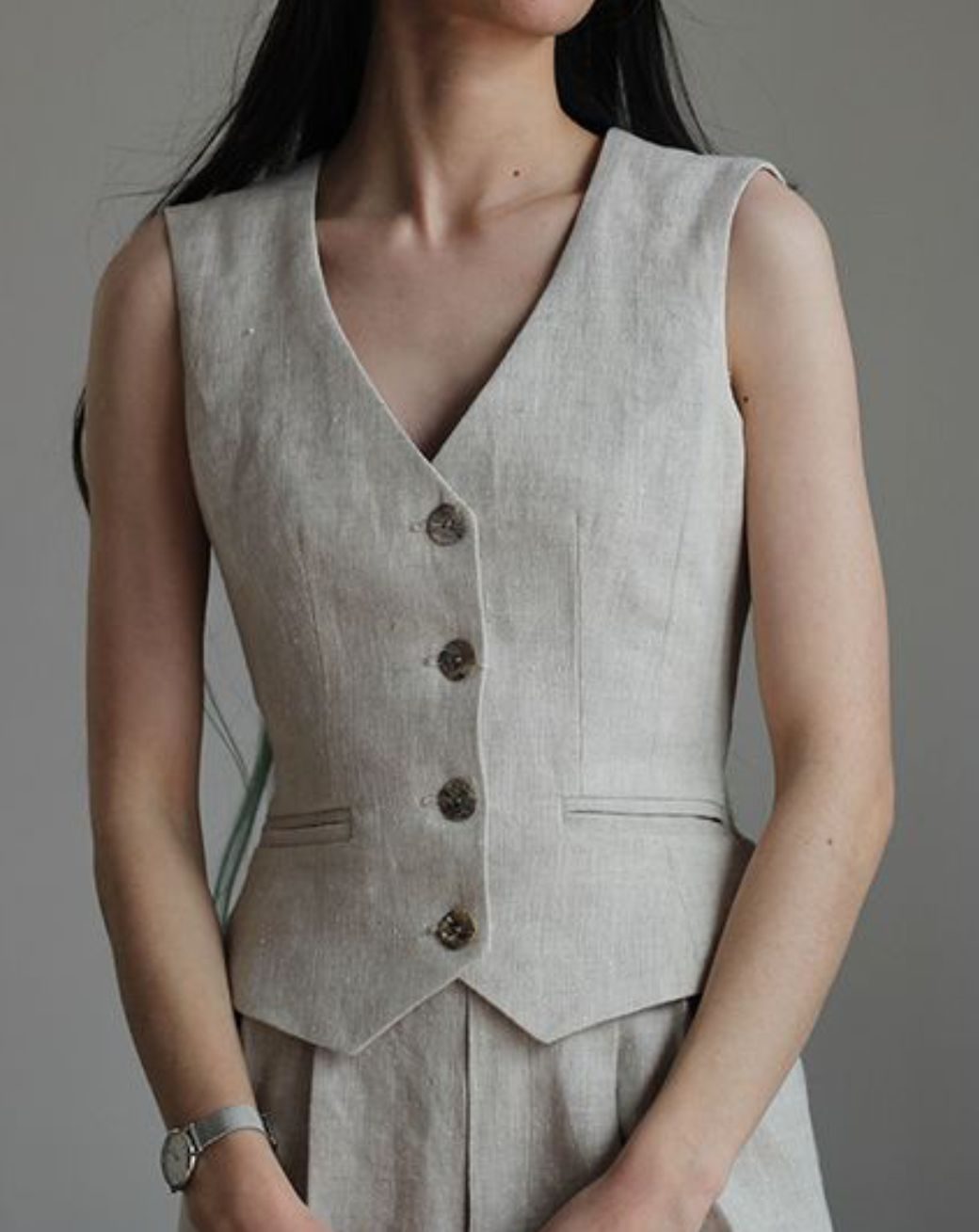 colete alfaiataria feminino conjunto