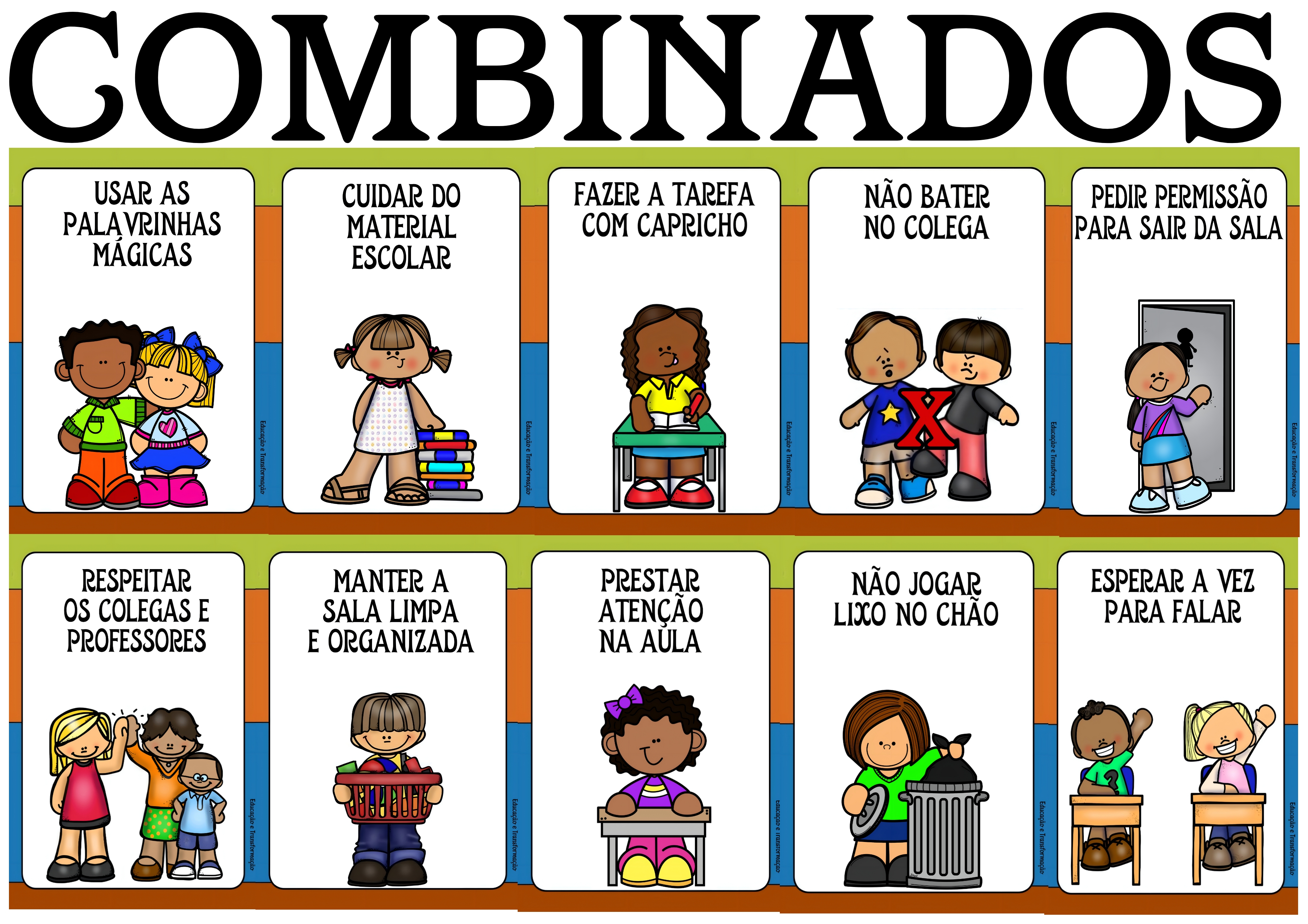 regras de convivência para imprimir