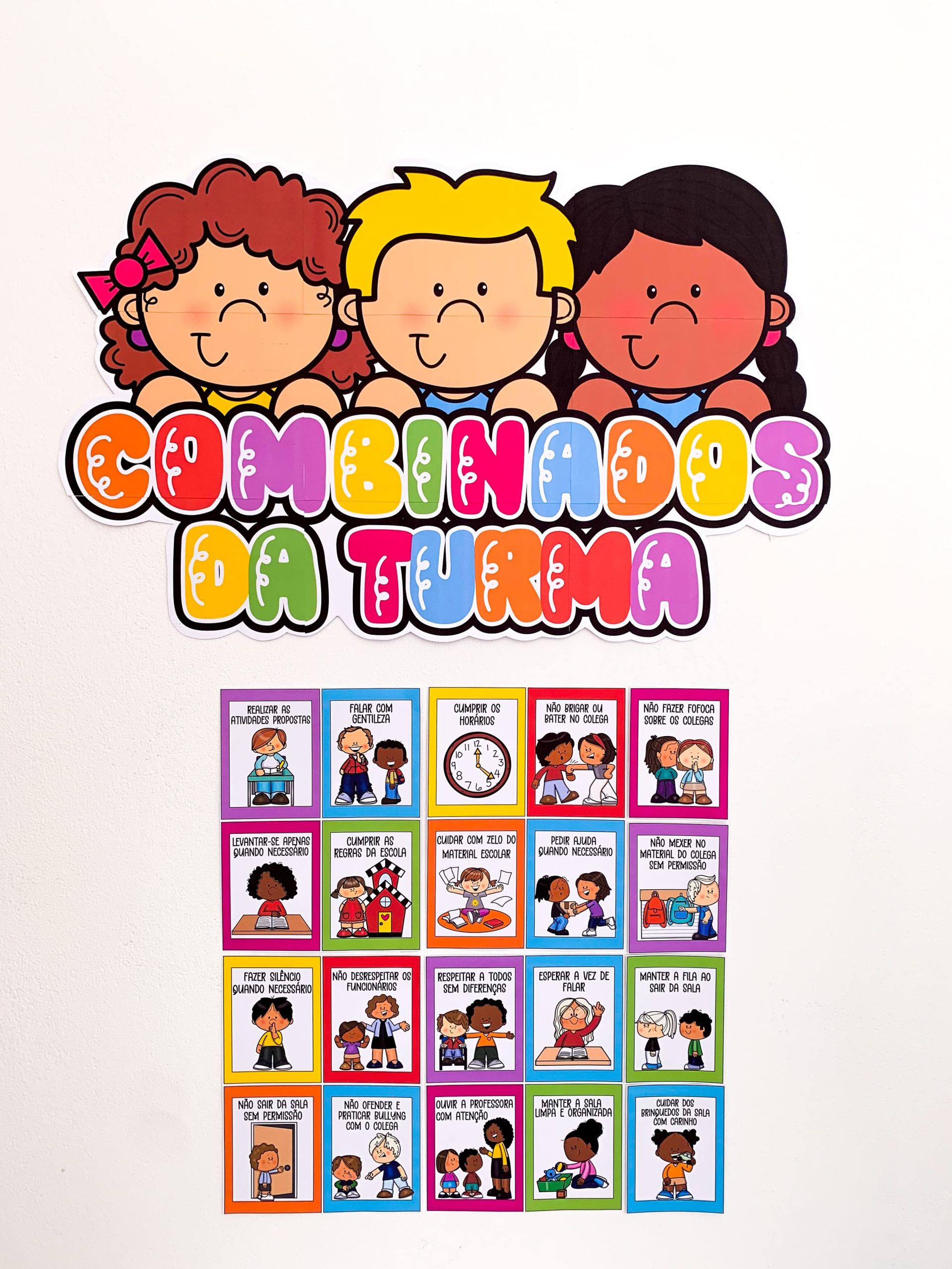 cartazes de combinados escolares