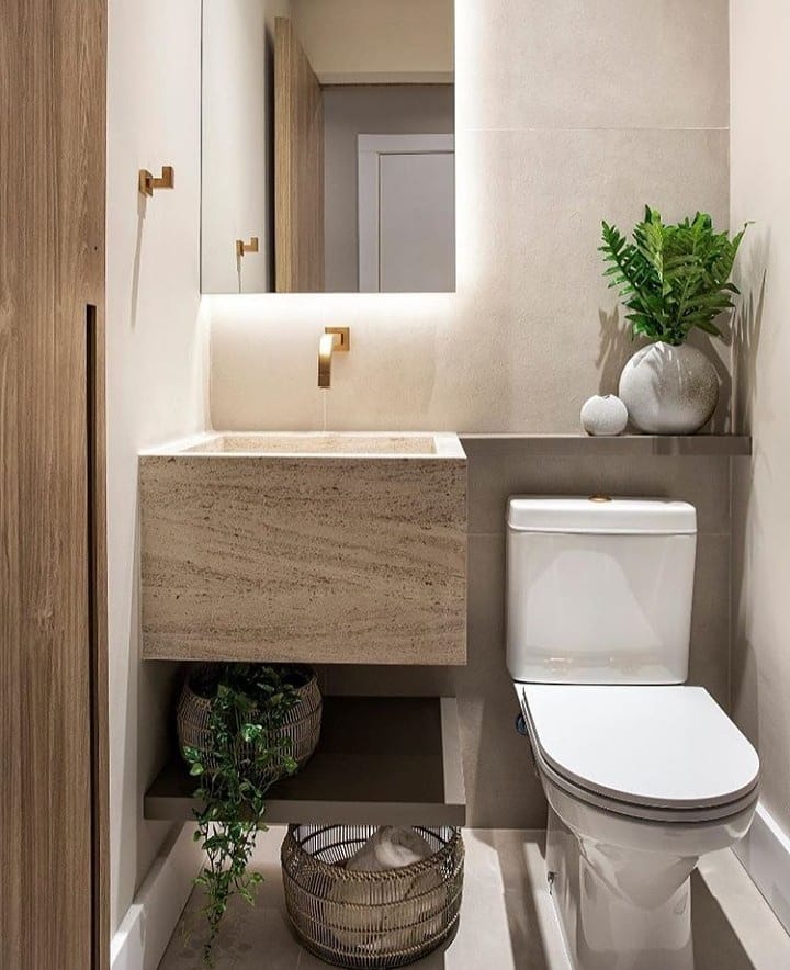 como decorar lavabo pequeno