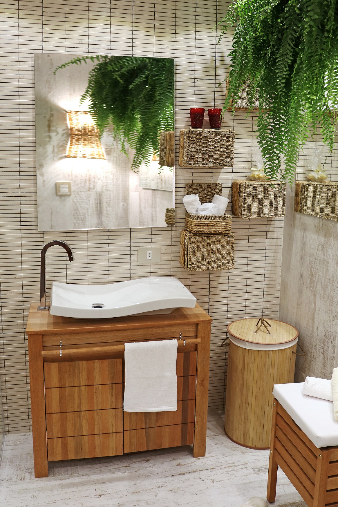 como decorar lavabo pequeno