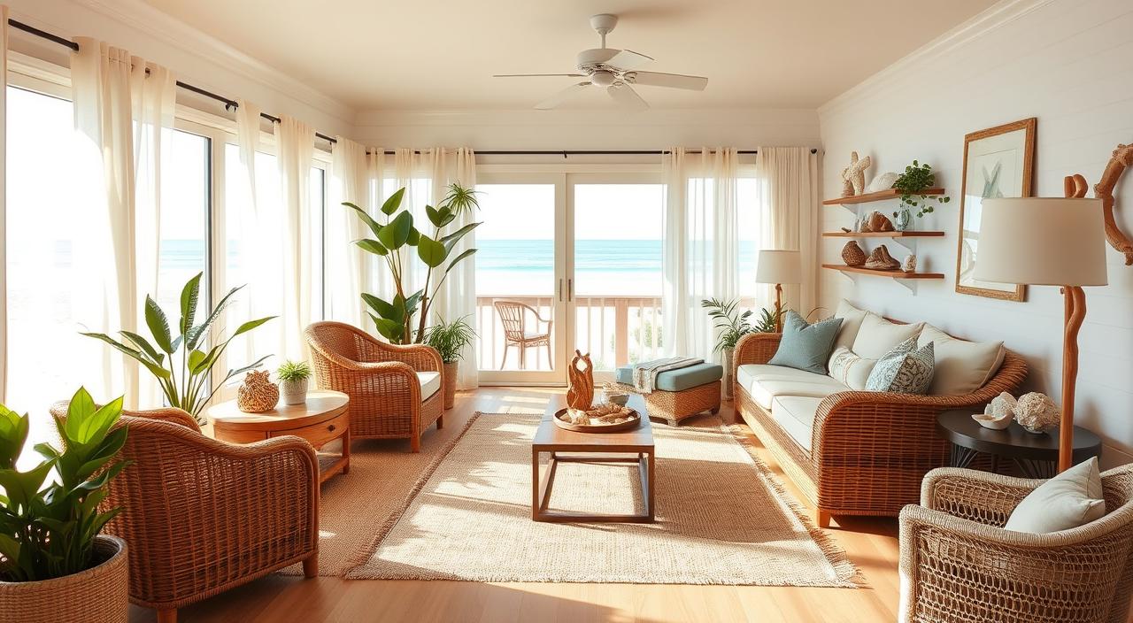 como decorar sala de apartamento na praia 2