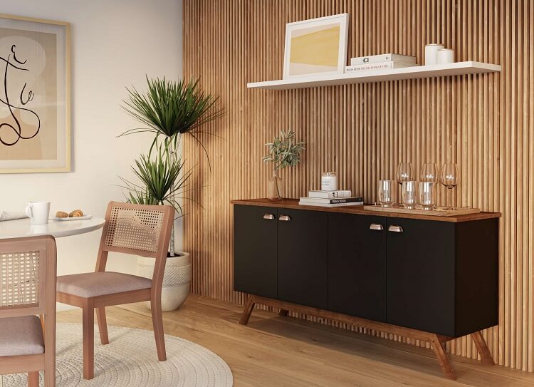 Aparador com plantas: toque de vida