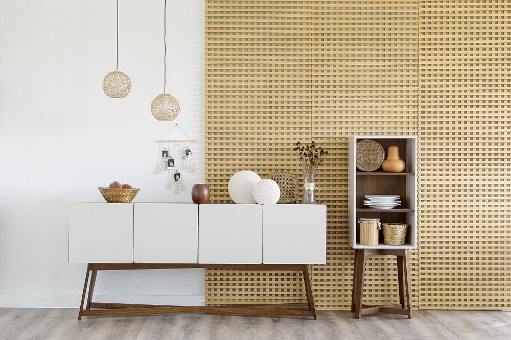 Aparador com plantas: toque de vida