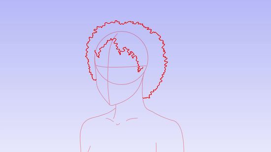 inspiração desenho cabelo cacheado estilos