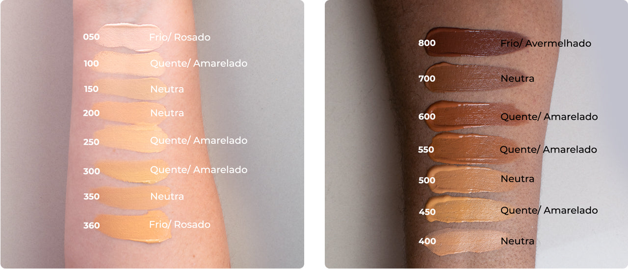 como escolher a cor da base pela internet