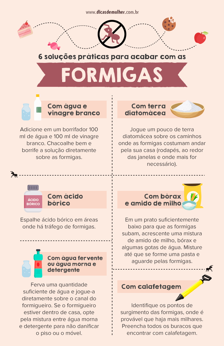 como espantar formigas da cozinha