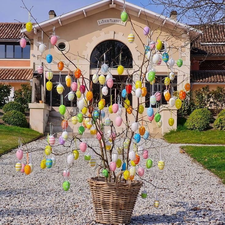 como fazer arvore de pascoa osterbaum