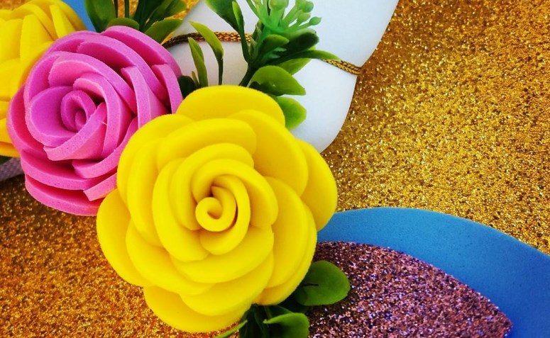 como fazer flores de eva