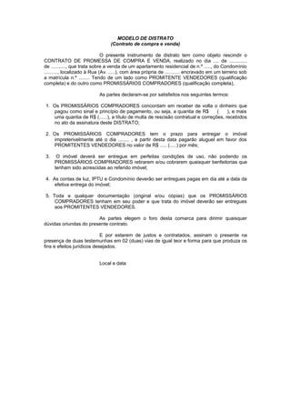 Distrato de Loteamento: Entenda a Taxa de Fruição e a Restituição em Parcelas