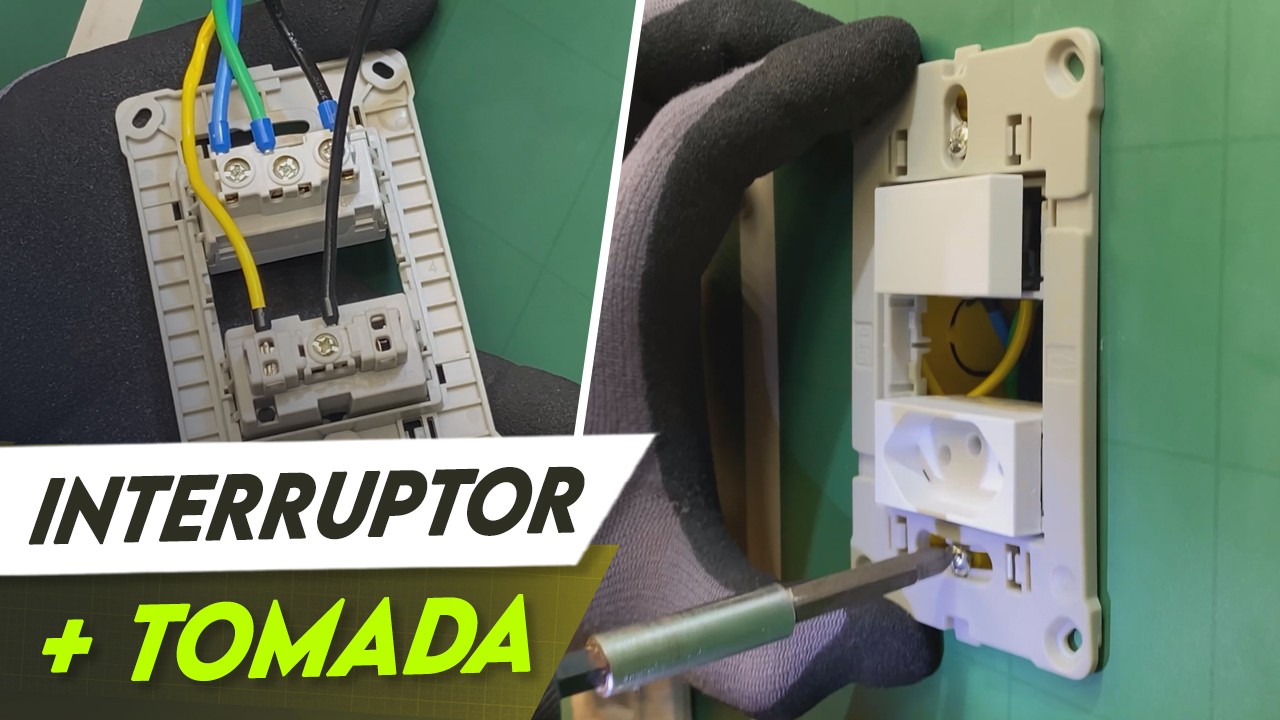 como instalar interruptor com tomada passo a passo