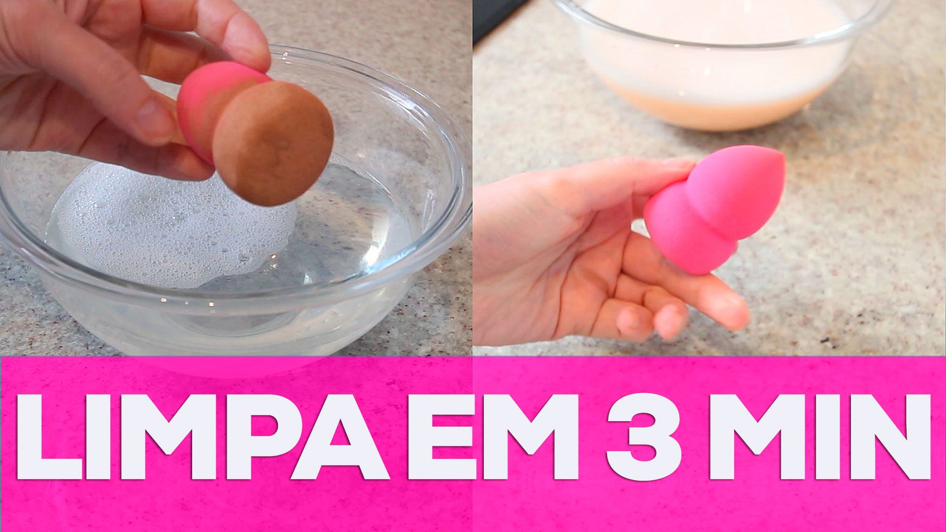 como lavar as esponjas de maquiagem