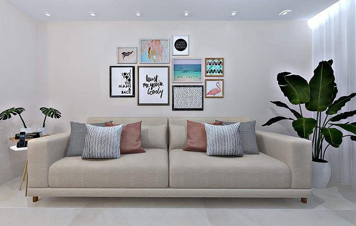 Gallery Wall sem furos: Melhores adesivos e técnicas