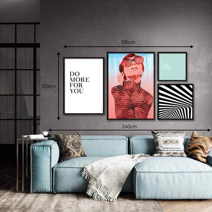 Gallery Wall sem furos: Melhores adesivos e técnicas