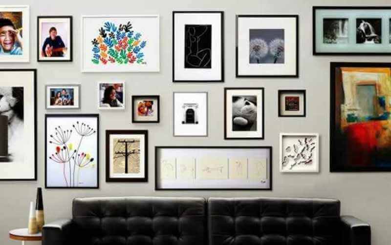 Gallery Wall sem furos: Melhores adesivos e técnicas