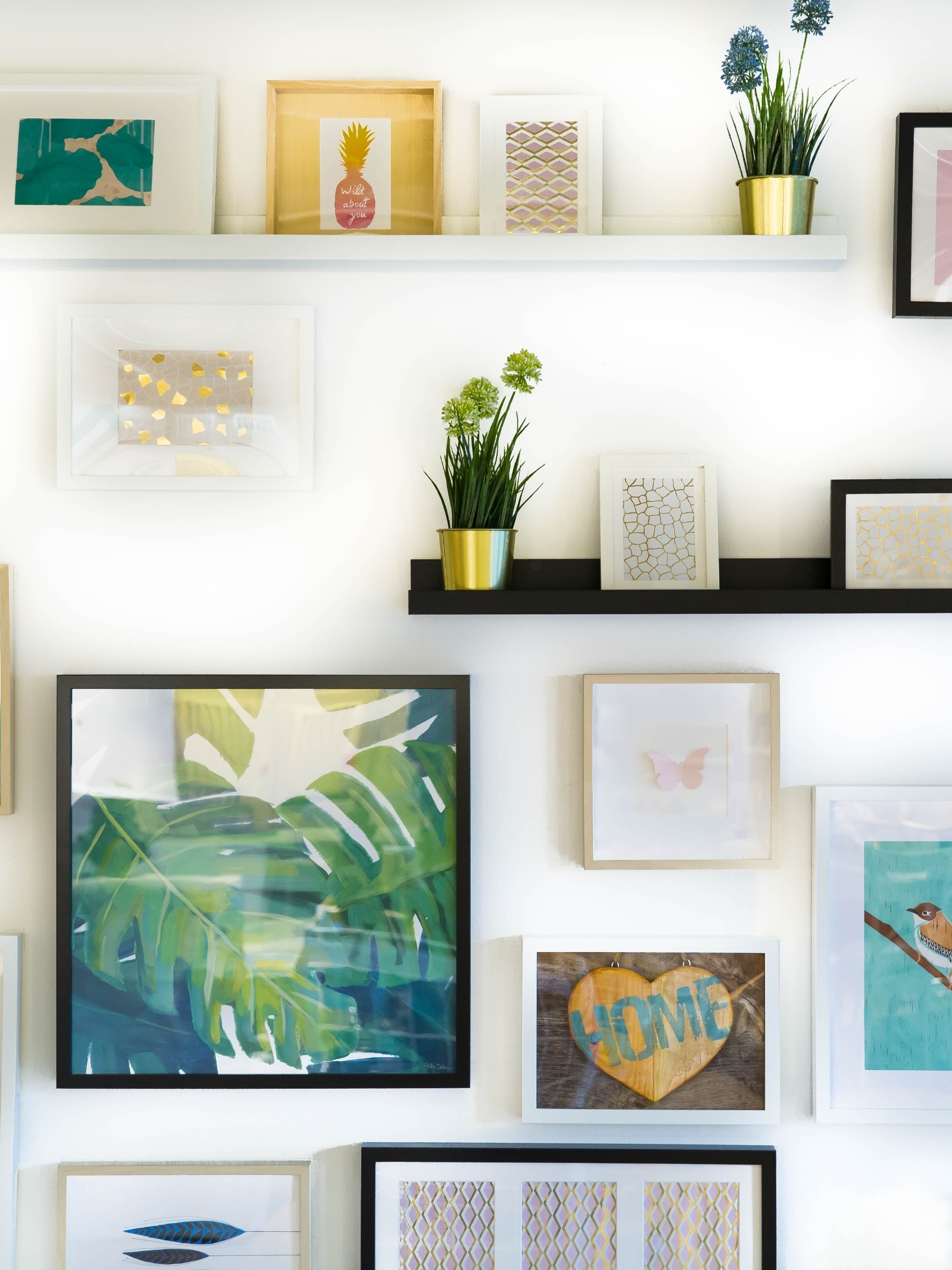 Gallery Wall sem furos: Melhores adesivos e técnicas