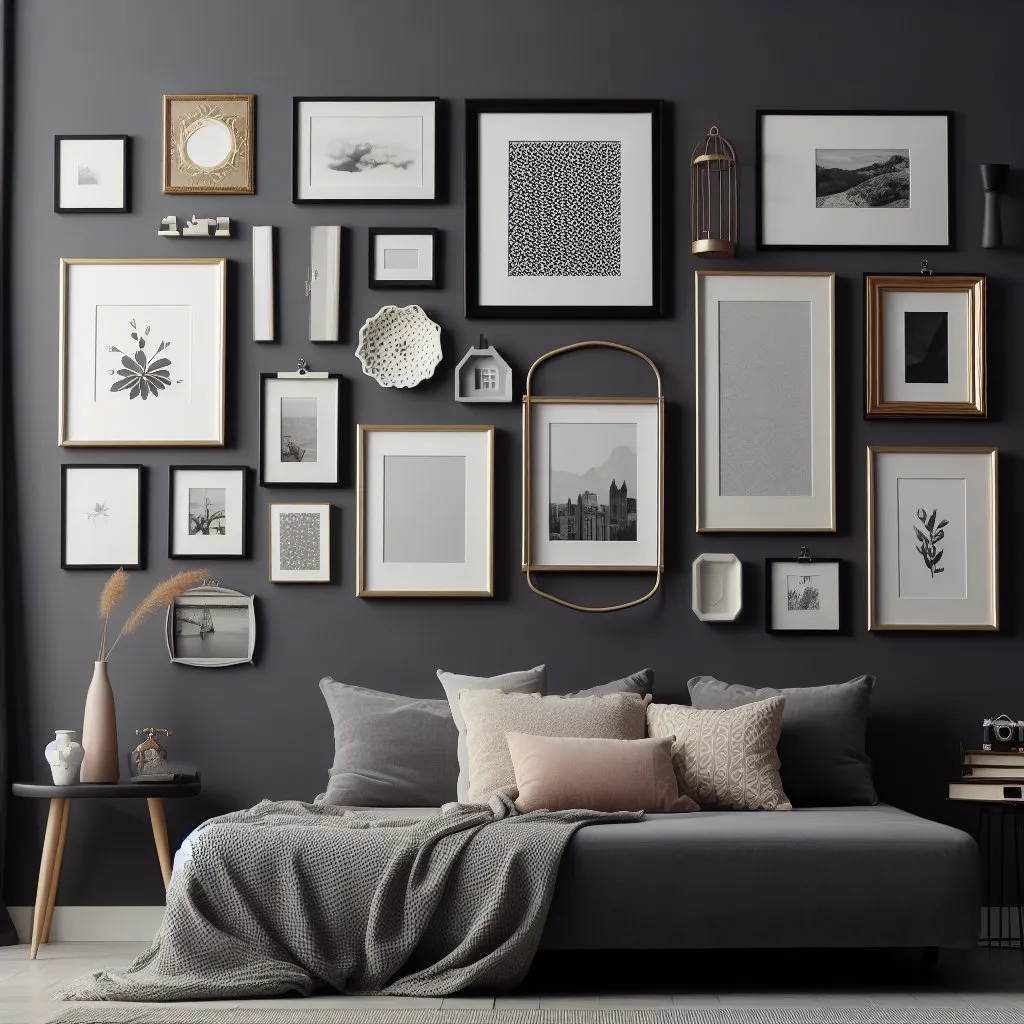 Como planejar o layout da sua Gallery Wall com apps e moldes de papel