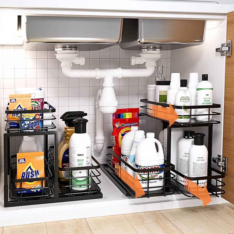 erros comuns ao organizar armário debaixo da pia