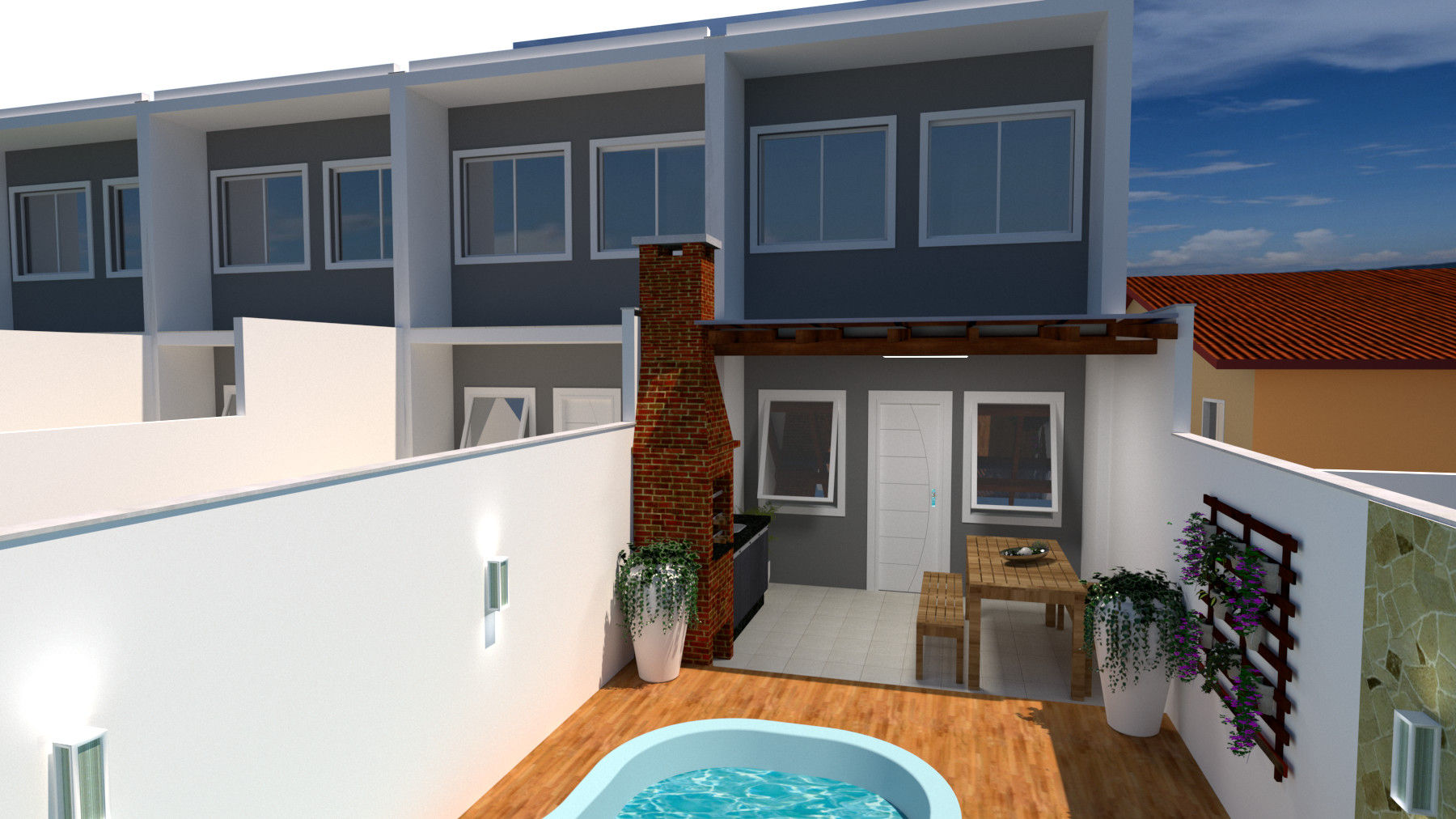 como otimizar espaço em casa geminada pequena