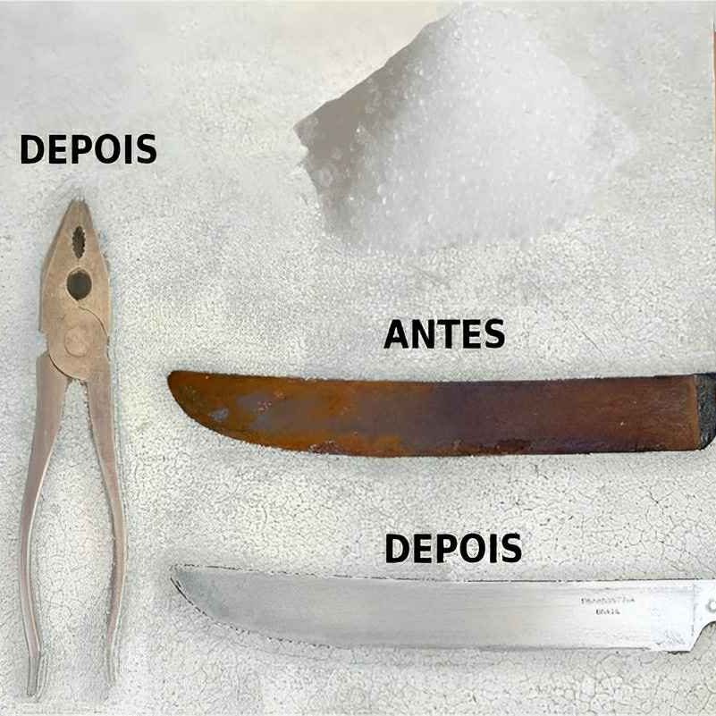 como tirar ferrugem de metal