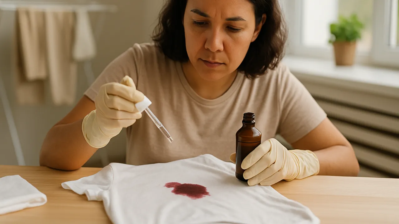 água oxigenada mancha roupa colorida como evitar