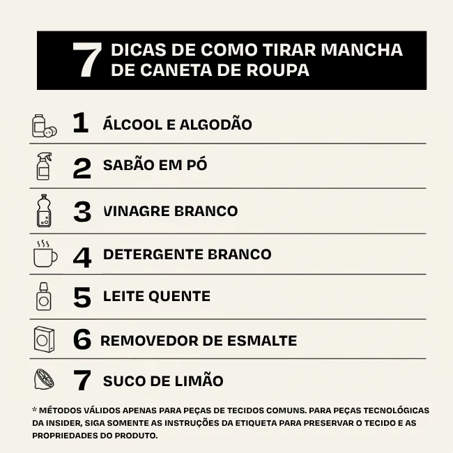 O que fazer quando a mancha de caneta não sai