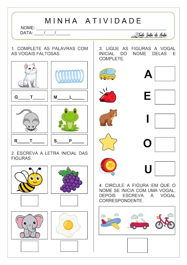 completar palavras com a e i o u