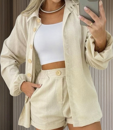 Guia completo de tecidos: linho, algodão e denim em conjuntos femininos