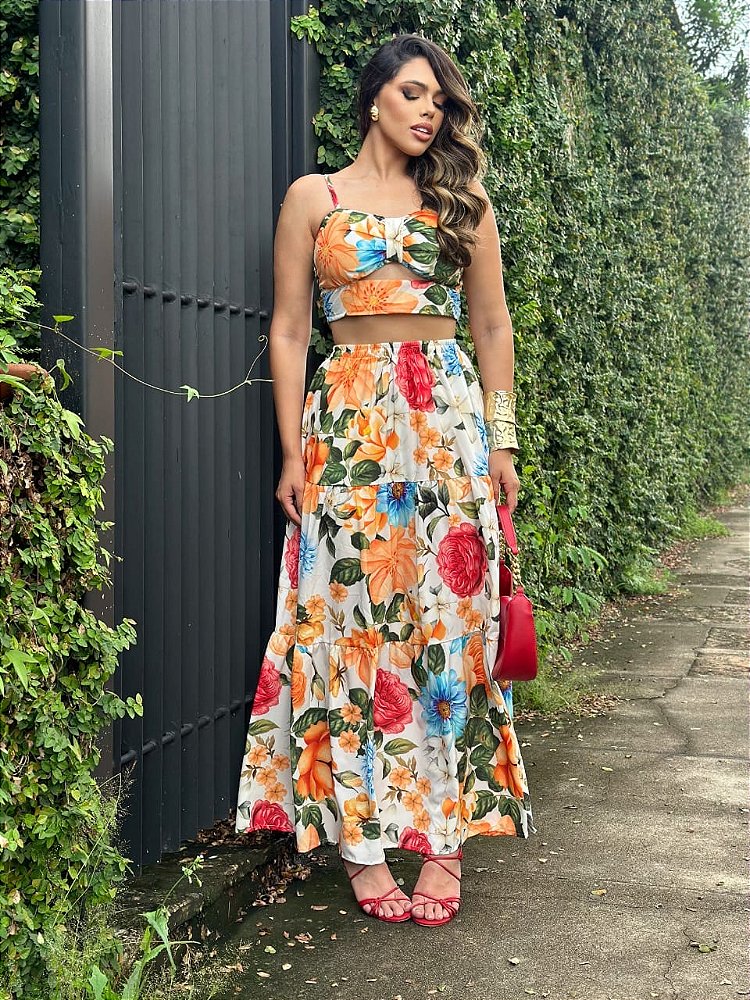 conjunto feminino estampado