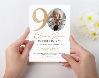 modelo convite 90 anos para imprimir