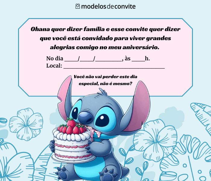 convite virtual infantil com foto grátis