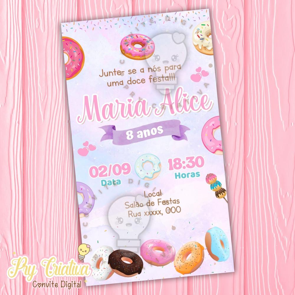 criar convite mundo doce online