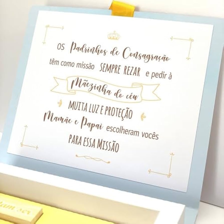 ideias de presentes para padrinhos de batismo