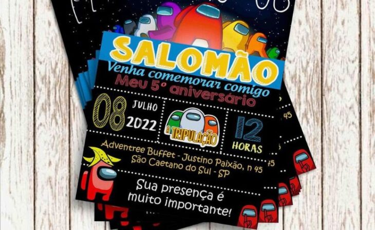 convite de aniversário infantil