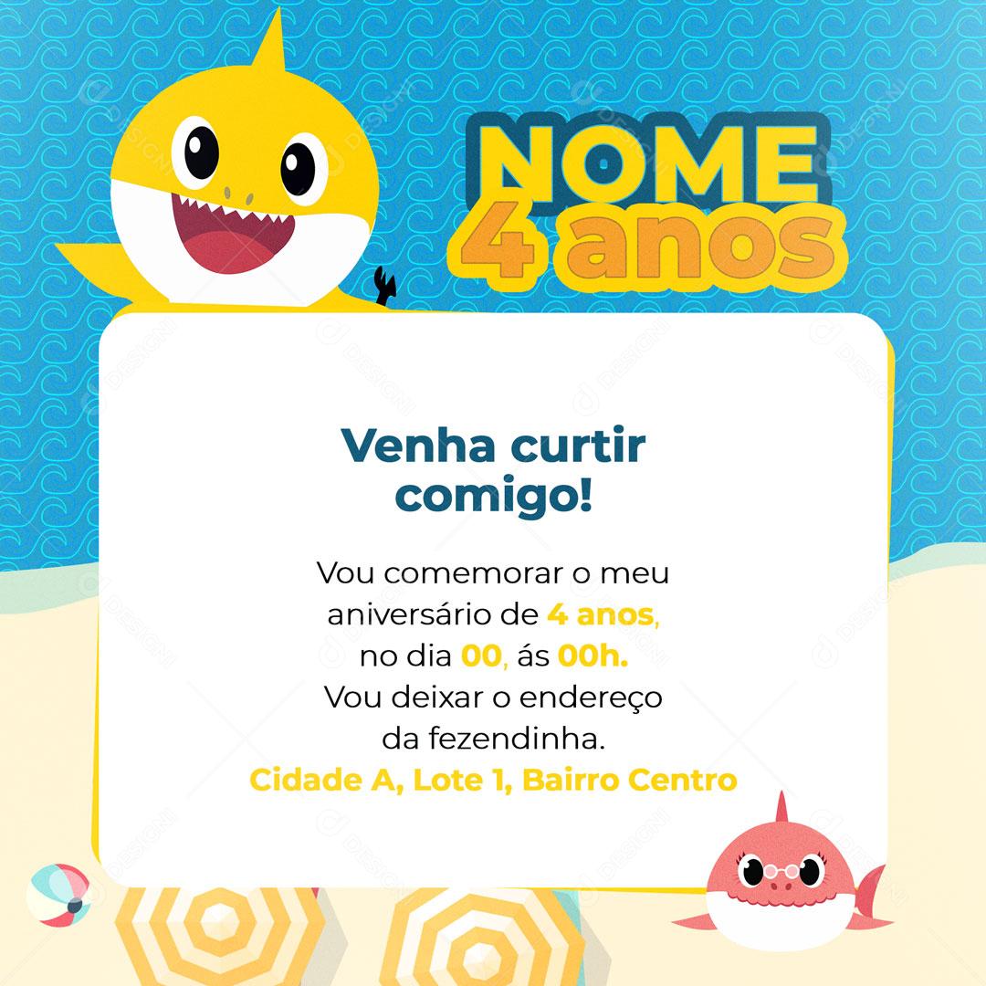 convite de aniversário para imprimir