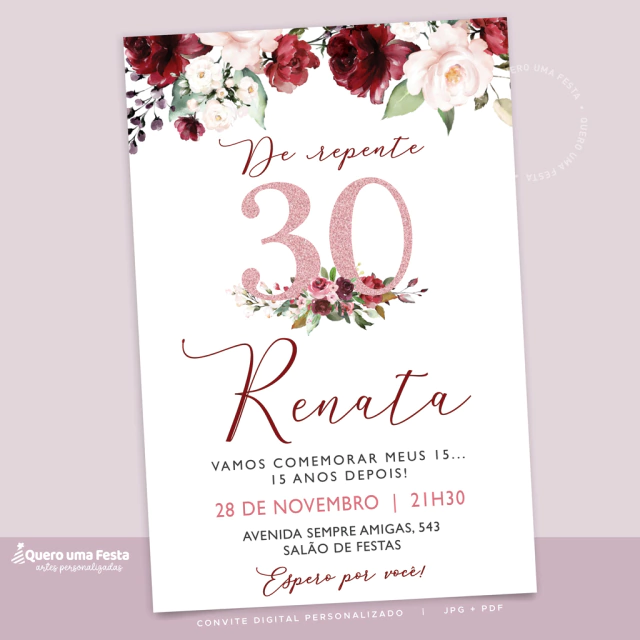 convite de aniversário virtual grátis