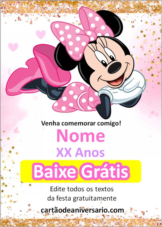 convite de aniversário personalizado grátis