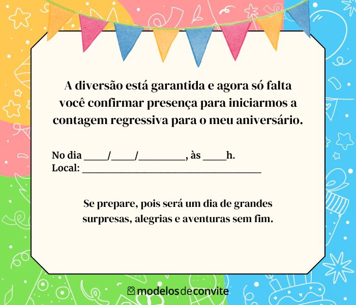 convite de aniversário digital grátis