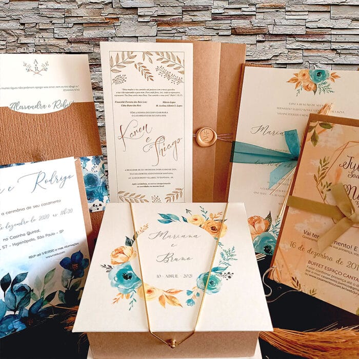 tipos de convites para casório