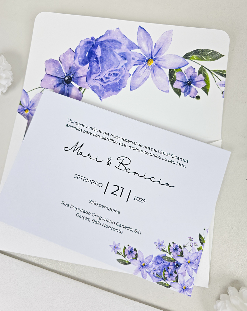 design de convites de casamento