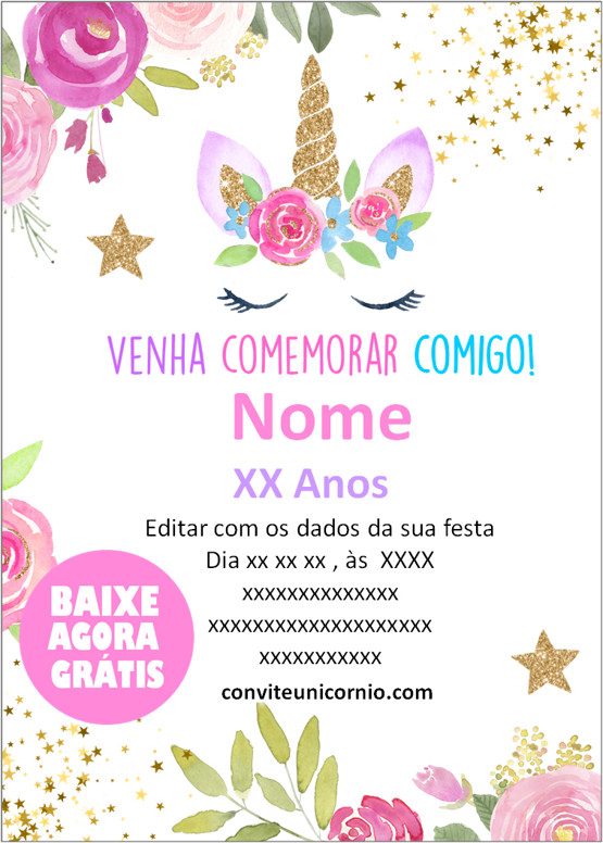 convite de 15 anos virtual grátis