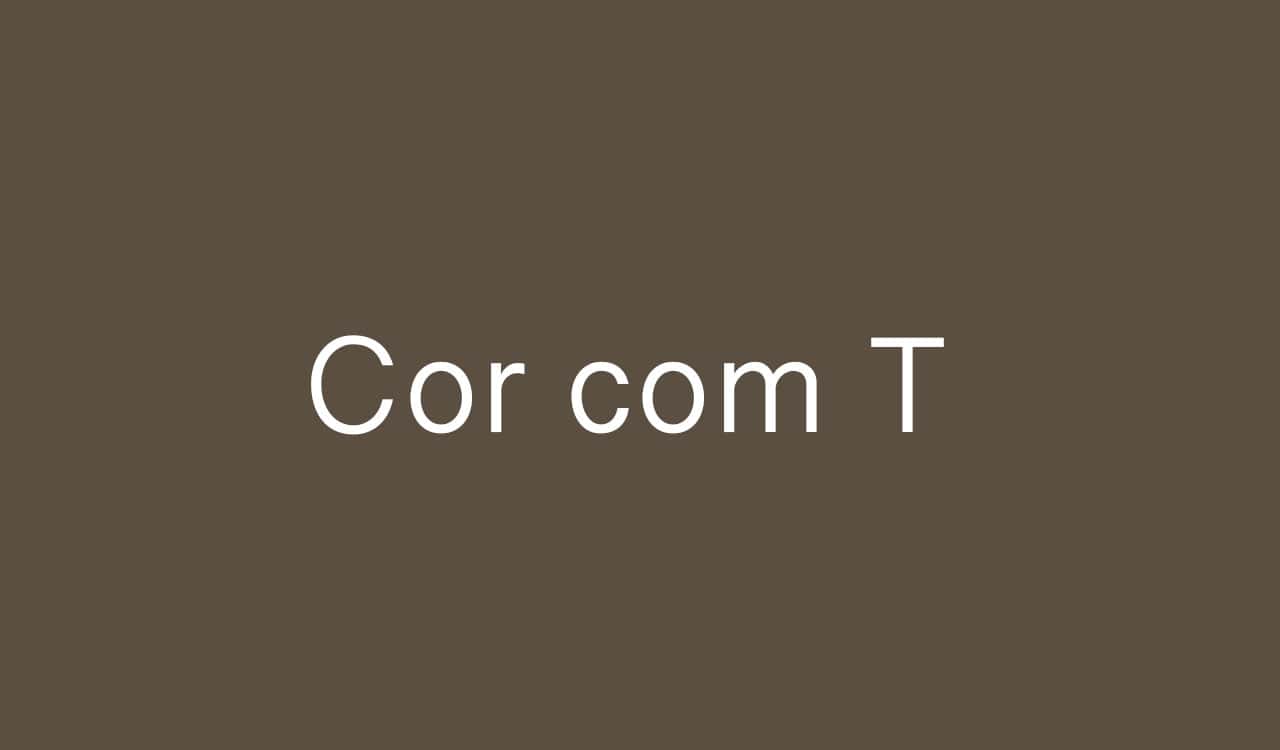 cores escuras com t